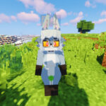 Reskin Bia Fox White Cute Model for Minecraft Jenny Mod