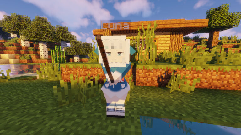 Gawr Gura Character Model for Minecraft Jenny Mod