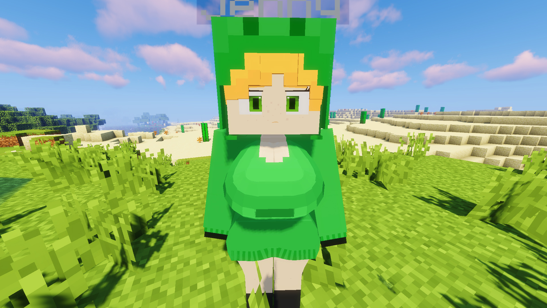 Alex (Creeper Outfit) Character Model for Jenny Mod